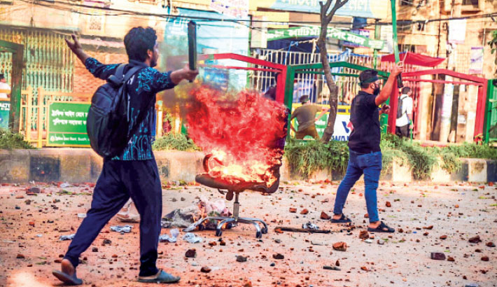 Students from different educational institutions have been staging demonstrations across the country demanding reformation in the quota system in government jobs. During the protests on Tuesday, six deaths were reported while scores were injured.